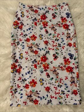 Express Floral Print Pencil Skirt